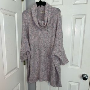 Pink colorful knit sweater from loft 24/26